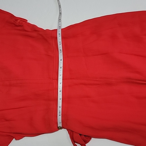MINKPINK CORAL ORANGE WRAP DRESS/ S. - Picture 10 of 14